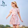 HAZZYS Girls' Summer Lightweight Short Sleeve Dress