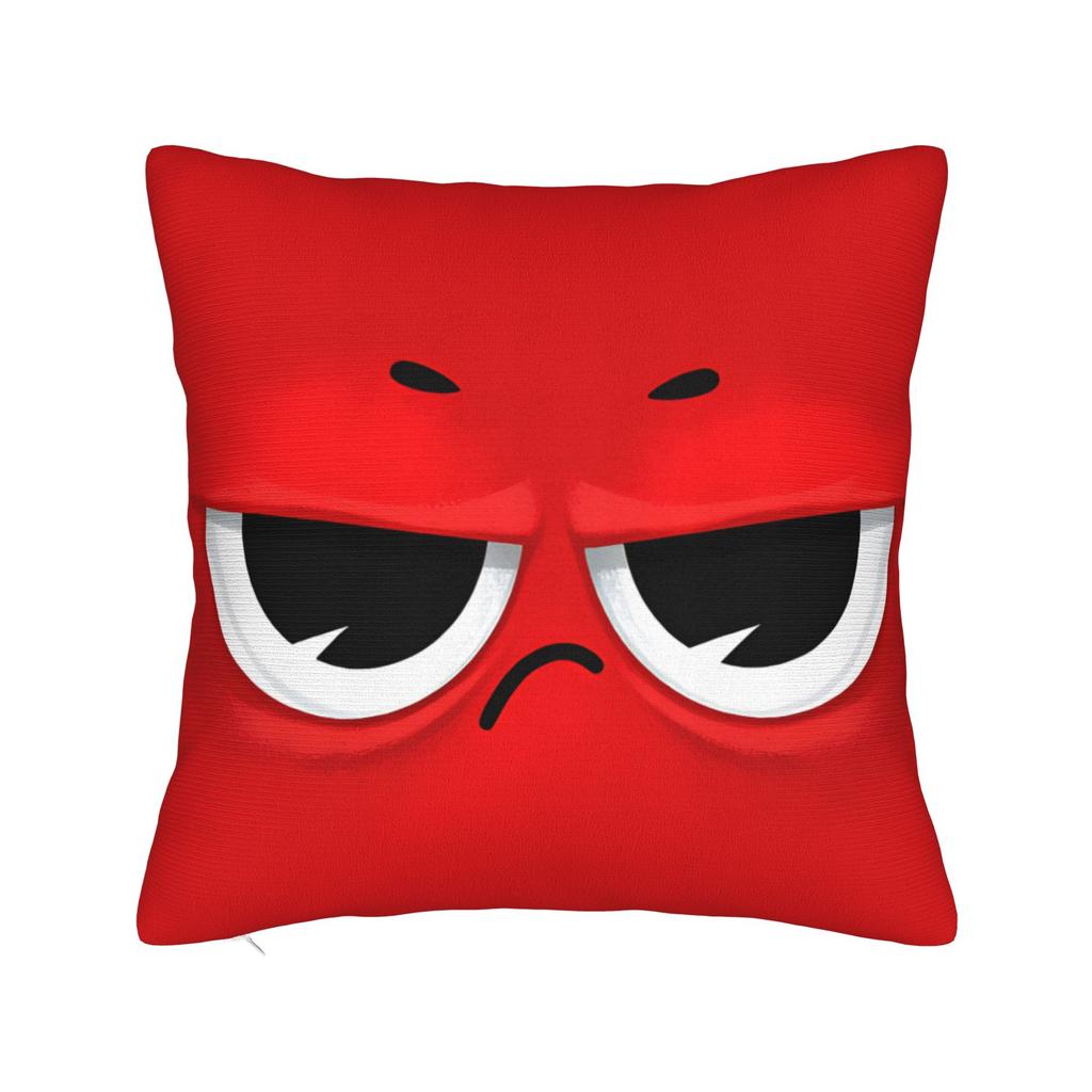 Cartoon Face Meme With Two Eyes Pillow Case Soft Pillow Cover Kawaii Pillowcases For Sofa Couch Bed Living Room