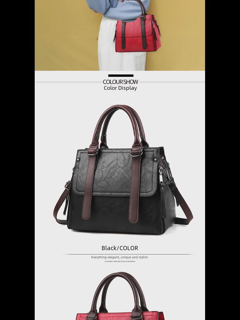 Large Capacity Women's 2021 Korean Style Shoulder Messenger Handbag