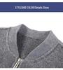 Men's Winter Wool Coat with Stand Collar - Casual, Loose-Fit Cardigan for Middle-Aged and Young Men