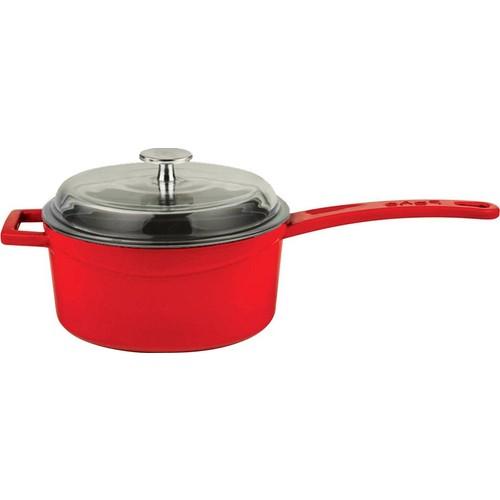 

Горшок для соуса Lava Round со стеклянной крышкой и металлической ручкой. Диаметр(Ø16 см.
