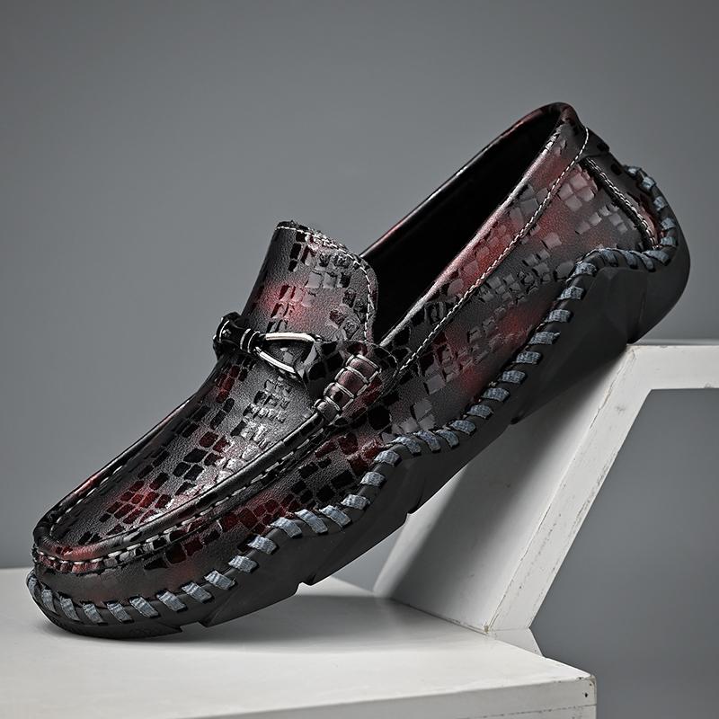 Klassische Herren Freizeitschuhe für Frühling und Herbst, leichter Stil, Slipper, Leder, modische Herren Flats, Herren Freizeitschuhe, heißer Verkauf