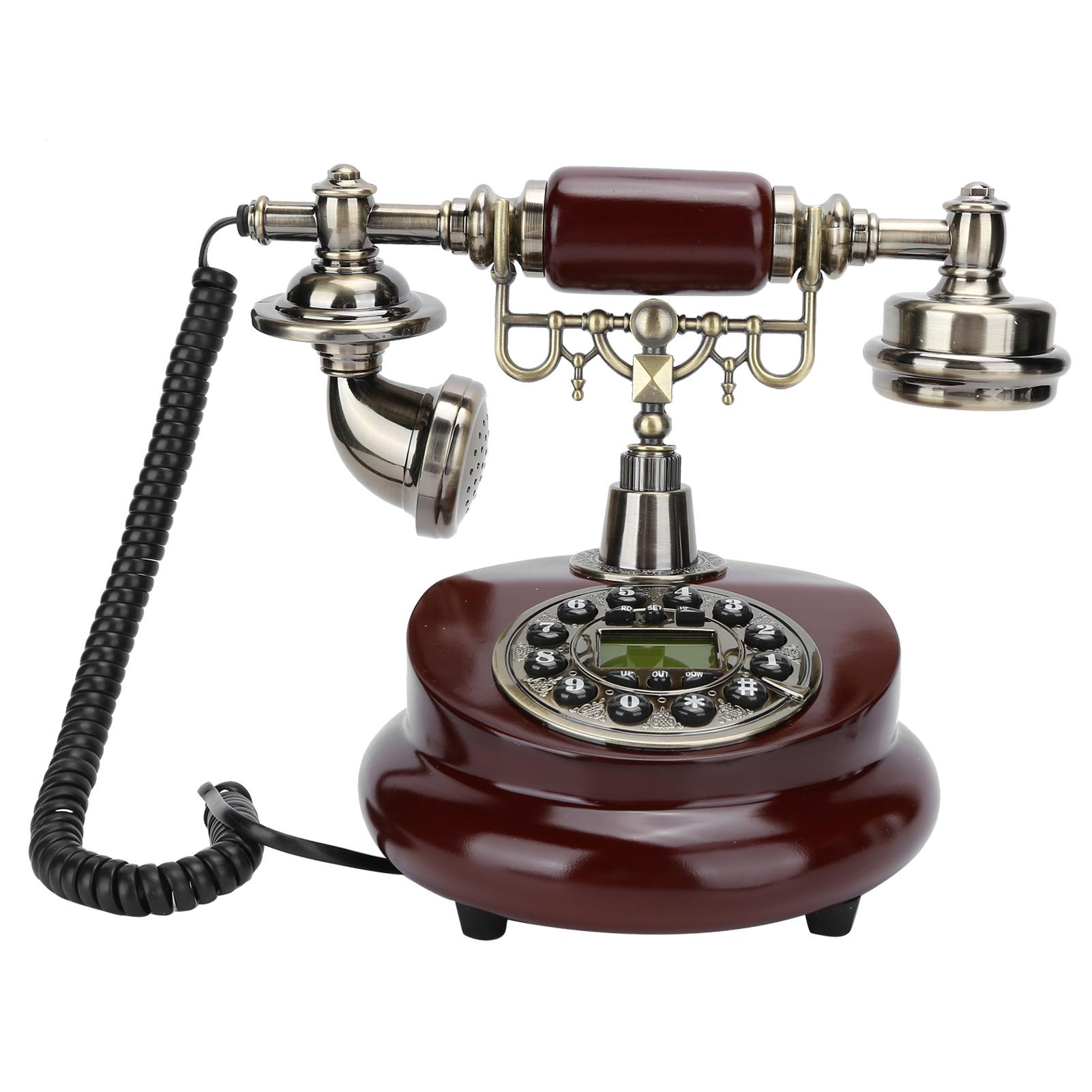 

CTN8026 Винтажный настольный телефон Многофункциональный стационарный телефон ABS с функцией повторного набора номера Flash