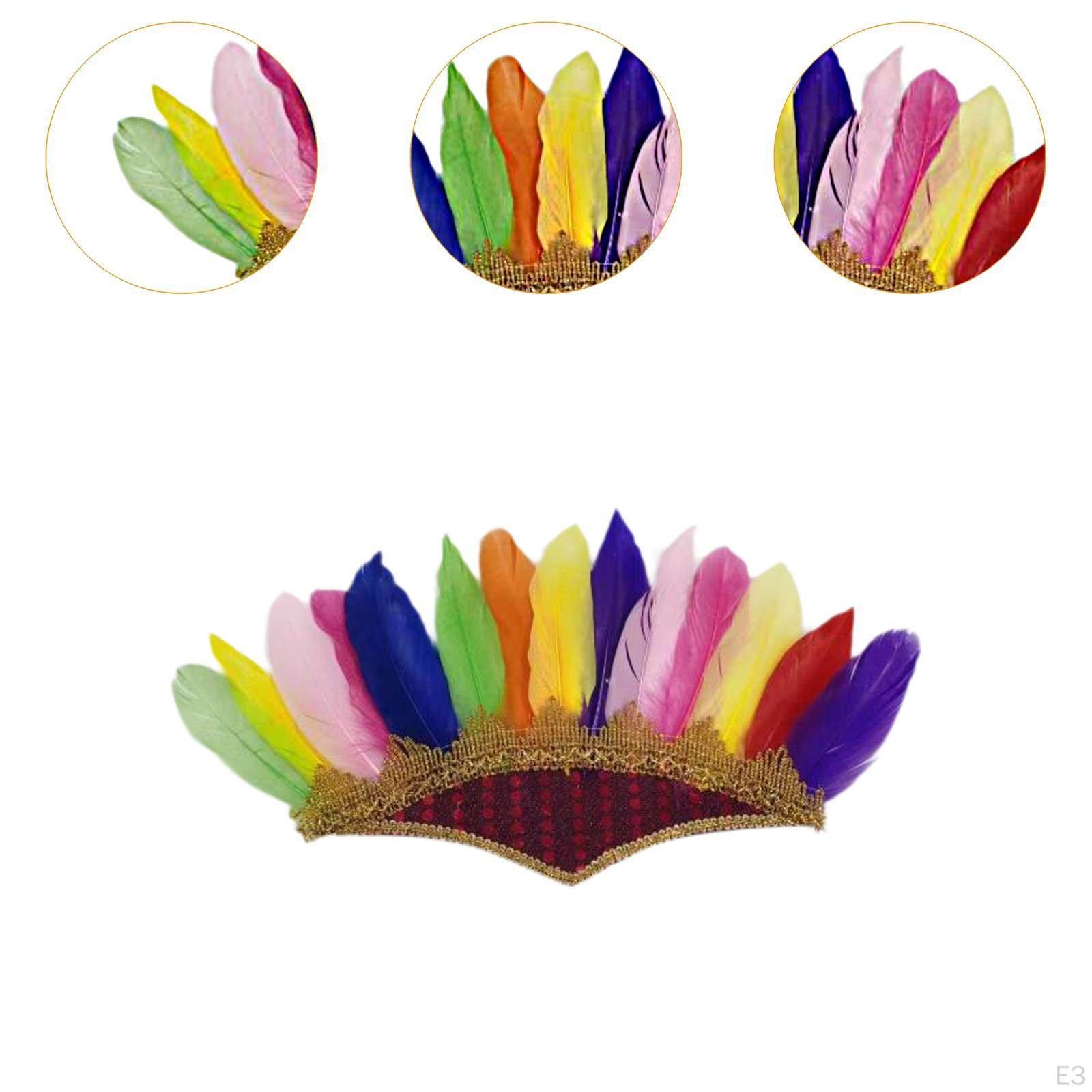 Перо головной убор индейская шляпа костюм головной убор для карнавального танца — фото 4