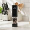 LED Display Electric Salt and Pepper Grinder Adjustable Particle Coarseness Spice Mill  Restaurant