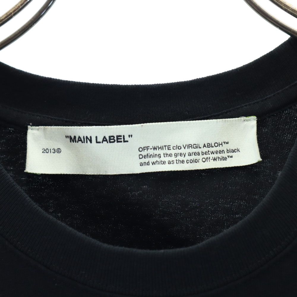 Off-White Back Print Short Sleeve T-shirt S Black Men's Used