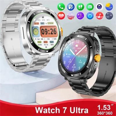 SACOSDING Ultra 7 Smartwatch 1,53 Zoll NFC GPS Drahtlose Ladefunktion Tracker 360*360 HD Bildschirm Herren Smartwatch Bluetooth Anruf
