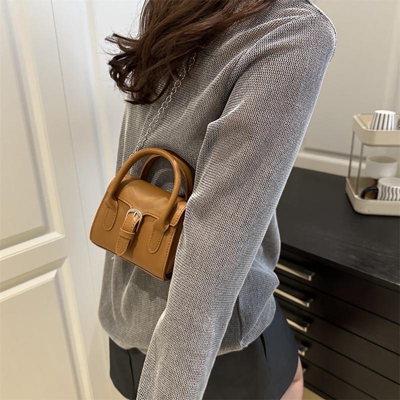 Hand carry mini square bag women's autumn new fashion shoulder messenger bag niche casual women's bag