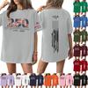Women's Casual Fashion Round Neck Casual Print Short Sleeve T-Shirt Top