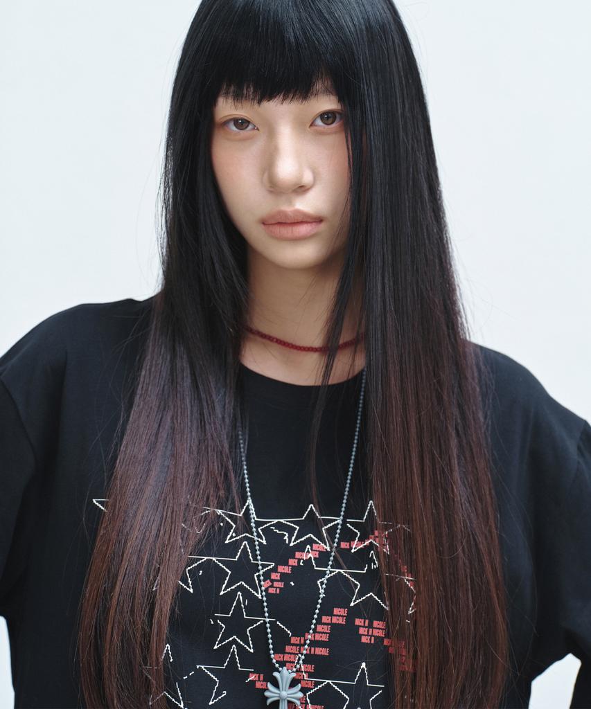 Nigaennikol Star Horse Graphic Logo Top_Black