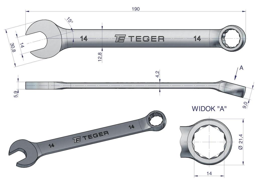 14 open-end wrench / TEGER