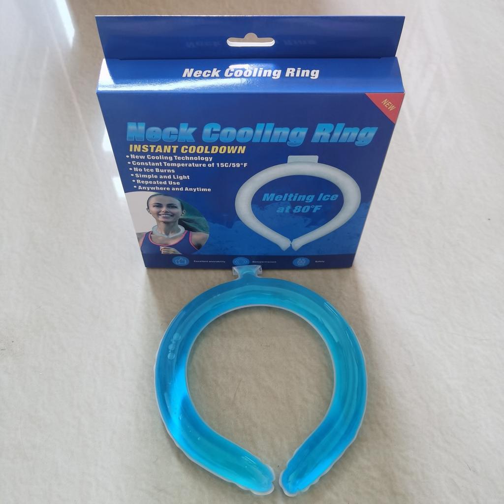 Summer Second-generation Ice Ring, Cold Ring Hanging Neck Cooling Ring, Outdoor Heatstroke Ice Neck Ring, Ice Collar, Cool Collar