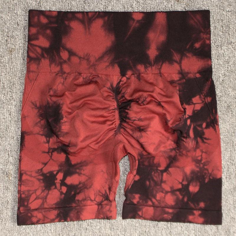 High Waist Seamless Smiling Tie-Dye Yoga Leggings Women Elasticity Slimming Fitness Pants