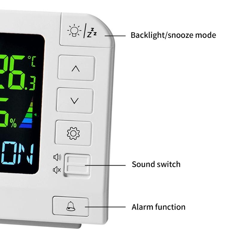 Wetterstationen Drahtlos Innen Außen, Heim Atomics Uhr Temperatur Luftfeuchtigkeit Barometer Innen Außen Thermometer