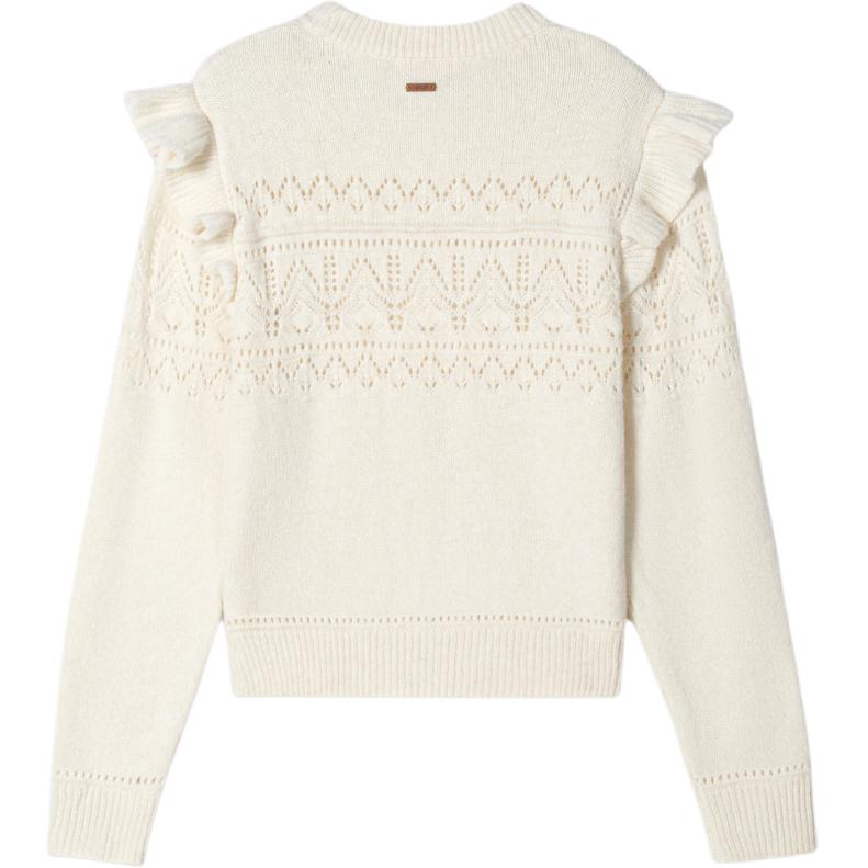 Levis Casual Simple Knit Crew Neck Long Sleeve Sweater Women sweater 0037X-0000