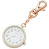 Fieldwork Women's Analog Pocket Watch with Keychain, Pasche, White, GY083-1
