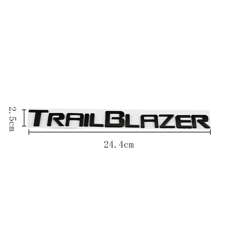 Car 3D Metal Letters Logo Decals Sticker For Chevrolet Trail Blazer Car Rear Trunk Alphabet Emblem Badge Styling Stickers Ld2