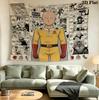 Onepunch Man Wandteppich Ästhetisches Wandbehang Gedruckter Stoffdecke Dekorative Wandteppiche Für Schlafzimmer Wohnzimmer Heimdekoration