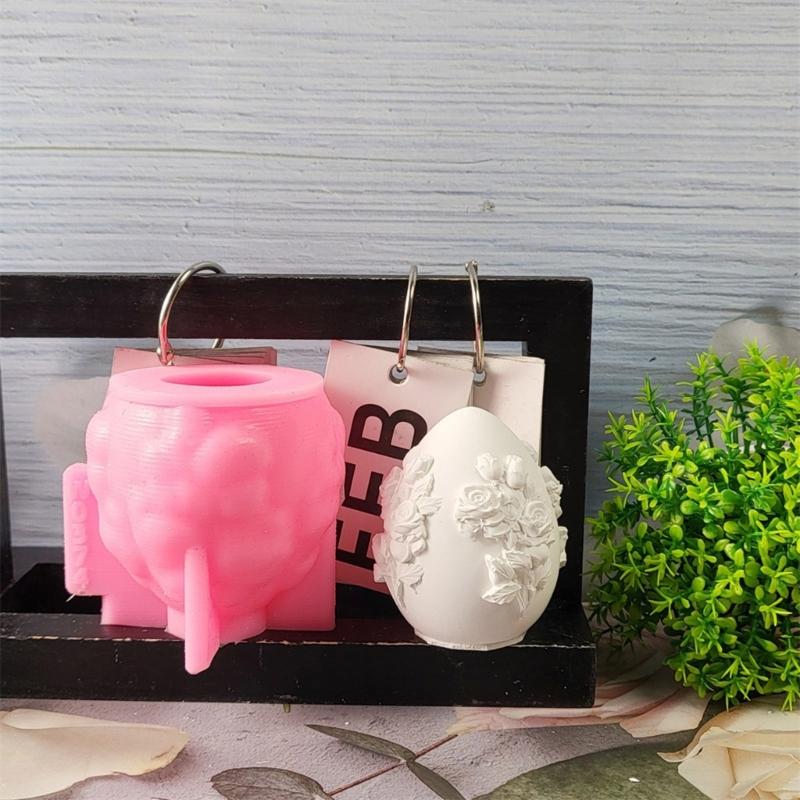 Easter Eggs Silicone Mold Flexible For DIY Enthusiasts And Home Decors For Crafting Plaster Or Candle Decorations