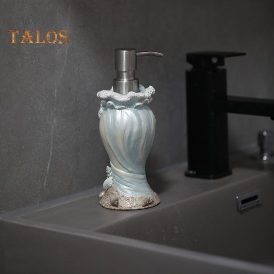 Seashore Theme Soap Dispenser Leak-Proof Design Starfish Shell Decor Hand Sanitizer Pump Coastal Bathroom Accessory