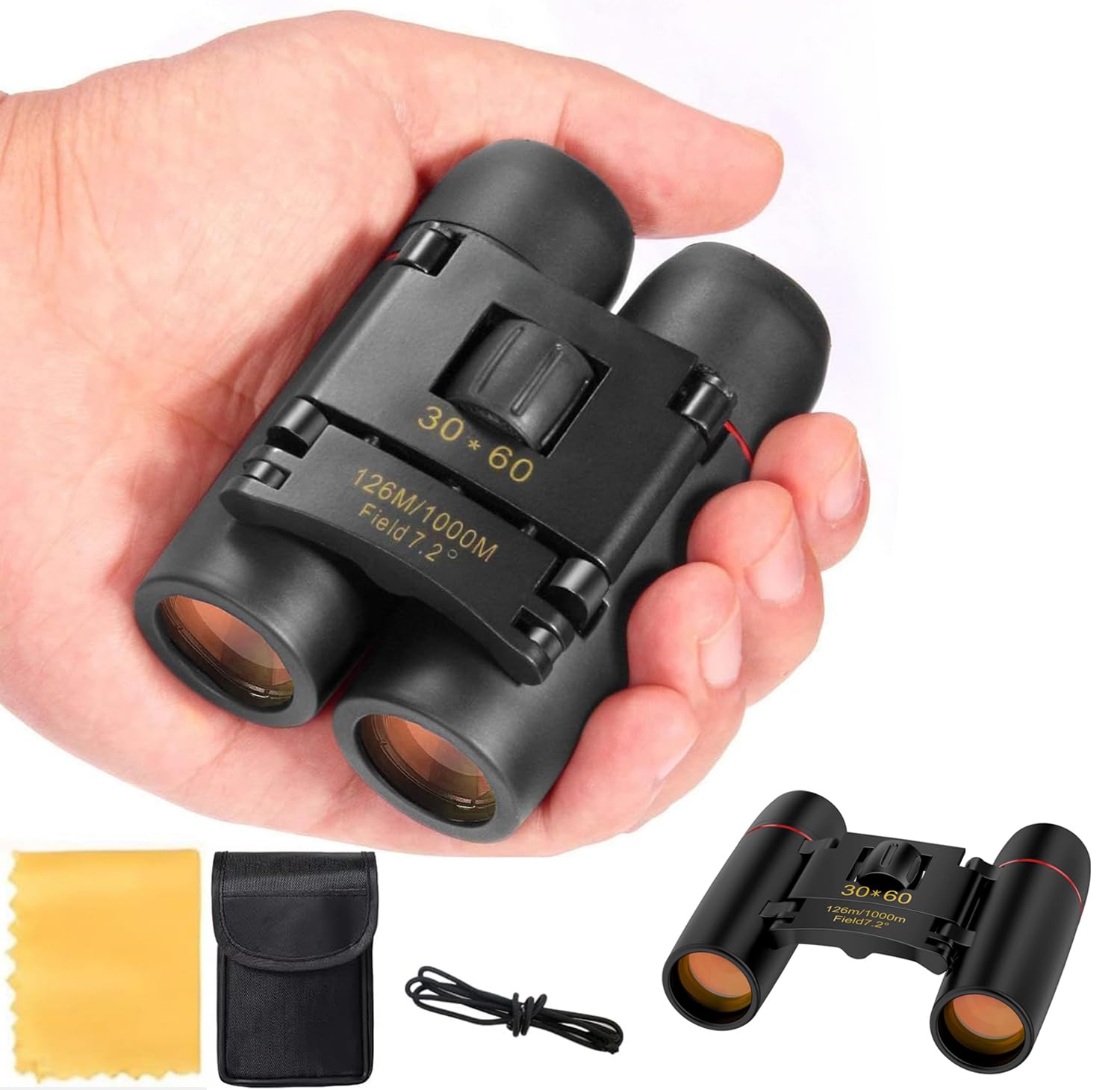 

Бінокль для живих виступів, 20-кратний оперний бінокль для концертів, бінокль для перегляду спортивних передач, бінокль для концертів з регульованим збільшенням чорний