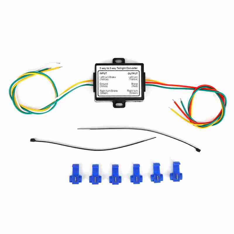 2-to-3 Wire Splice Trailer Converter Electrical System Wire Harness Adapter Type