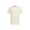 Polygiene Cartoon Alphabet Print Crew Neck T-Shirt Men Tops Beige IS0287