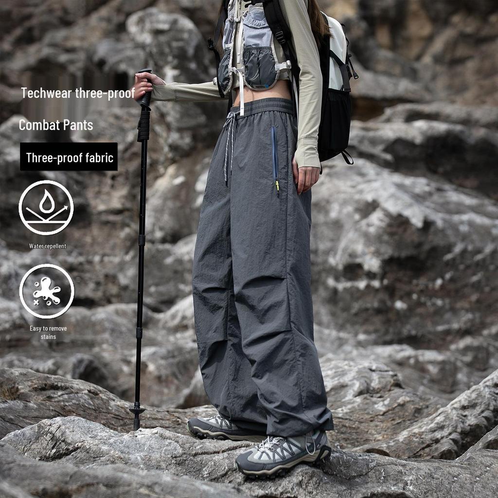 Damskie wodoodporne spodnie górskie hardshell w wersji petite