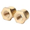 2pcs Brass Hex Reducer Bushing 1 2 NPT Male To 1 4 NPT Female Tube Hose Adapter Car Accessories