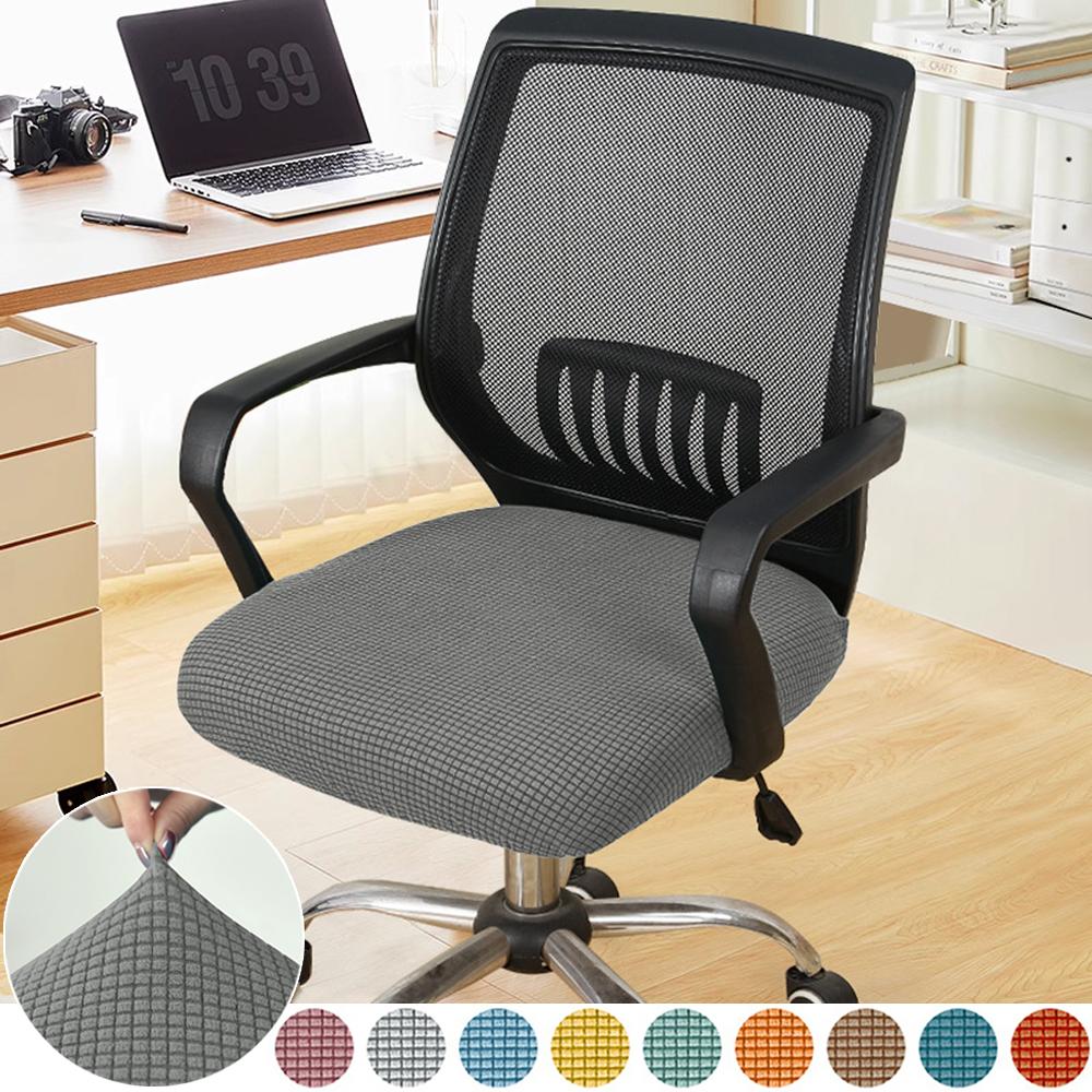 Stretch Office Chair Cover Anti Dirty Computer Swivel Stool Protector For Bedroom Living Room 1 Piece