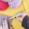 4/5PCS Floral Resin Grips Crochet Hook Non-Slip 2.0-6.0mm Weave Needle Knitting Tools Yarn Knitting Knitting Needle