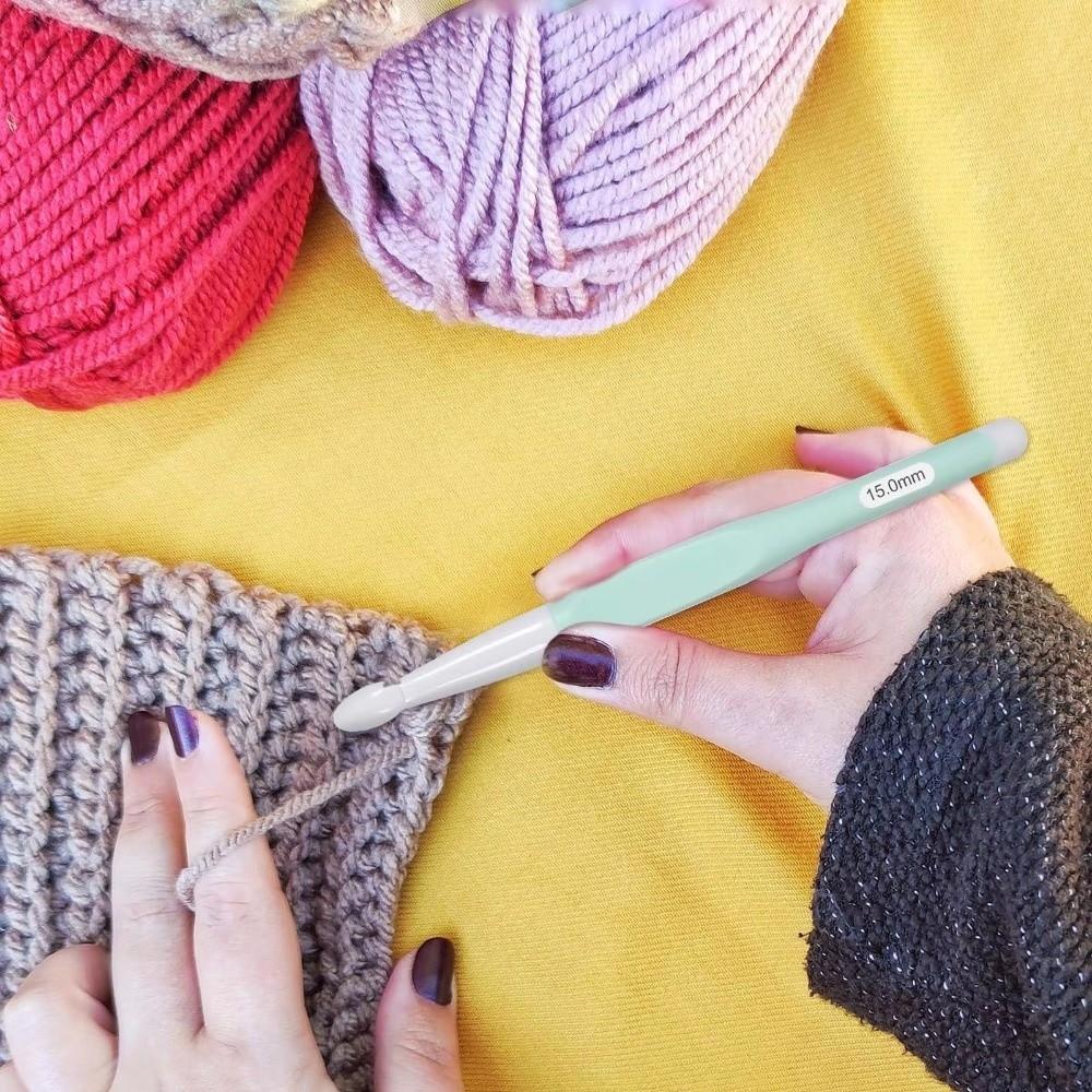 4/5PCS Floral Resin Grips Crochet Hook Non-Slip 2.0-6.0mm Weave Needle Knitting Tools Yarn Knitting Knitting Needle