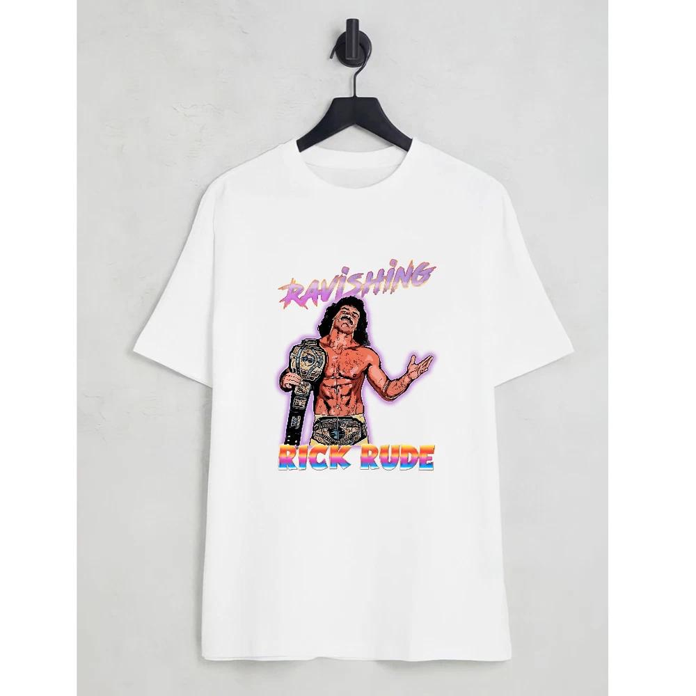 Vintage 80s Rick Rude TShirt Retro Wrestling Tee S