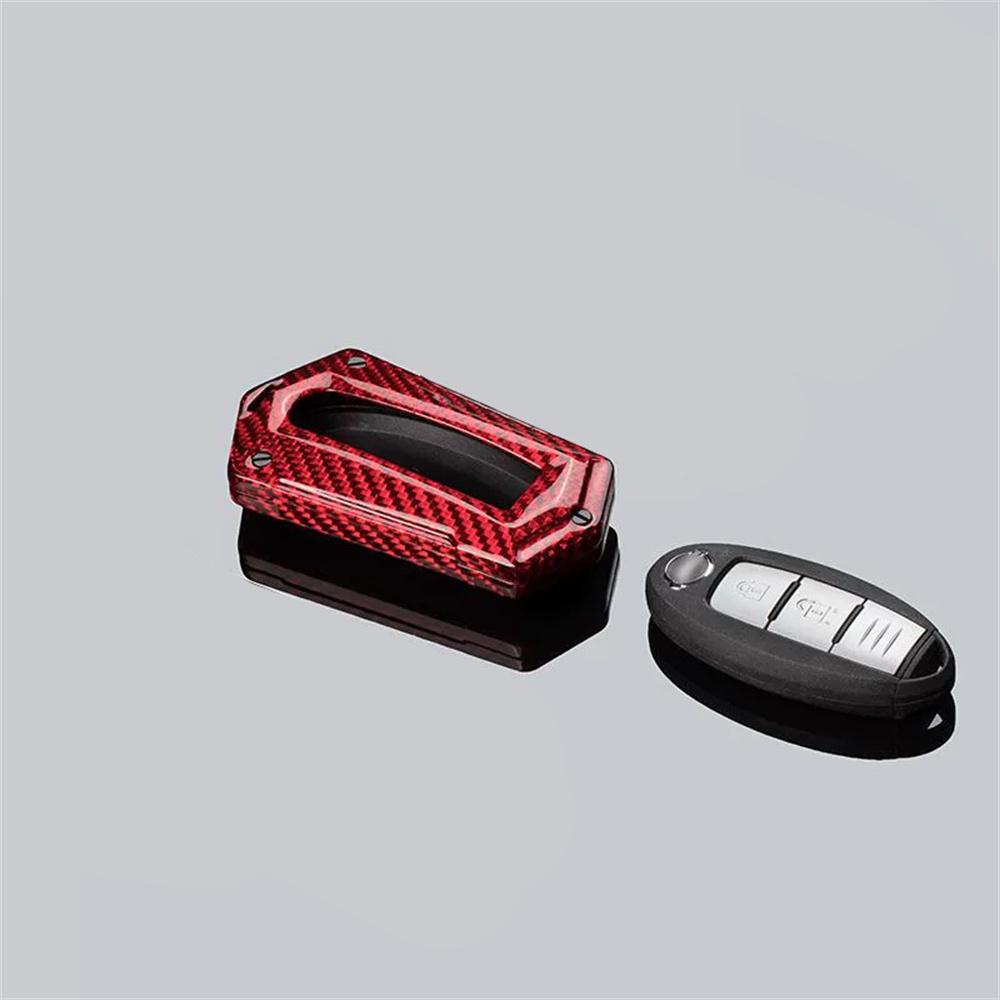 Key Case Cover - For Nissan Infiniti GTR 370Z Q50 - Carbon Fiber Smart Fob