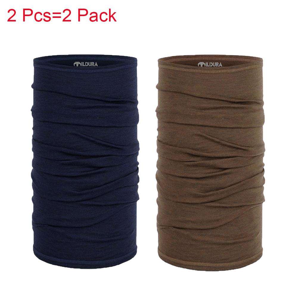 Adult 100% Merino Wool Neck Gaiter Light Quick Dry Breathable Face Mask for Ski Hiking Neck Tube Scarf Multifunctional Headwear