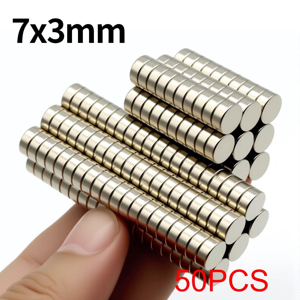 7x3mm Super Strong Neodymium Magnet N35 NdfeB Permanent Magnetic Imanes Round Powerful Magnets Refrigerator Magnet