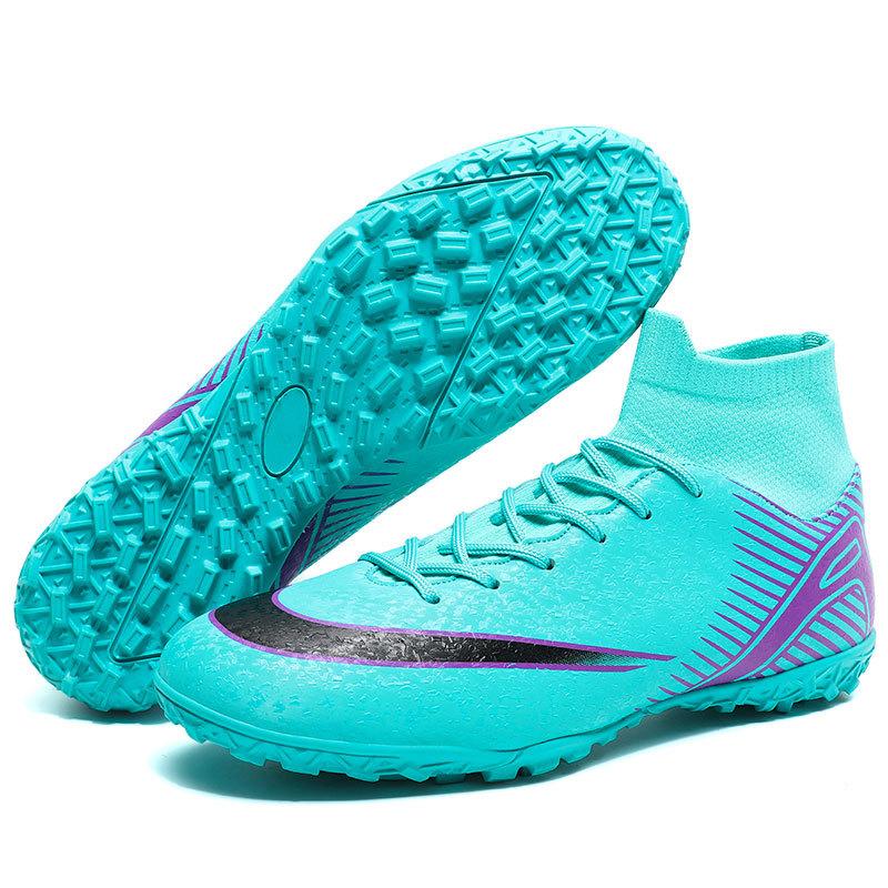 Football shoes high top large size 47 boys and girls teenagers primary and secondary school students AG long nails children TF broken nails training s