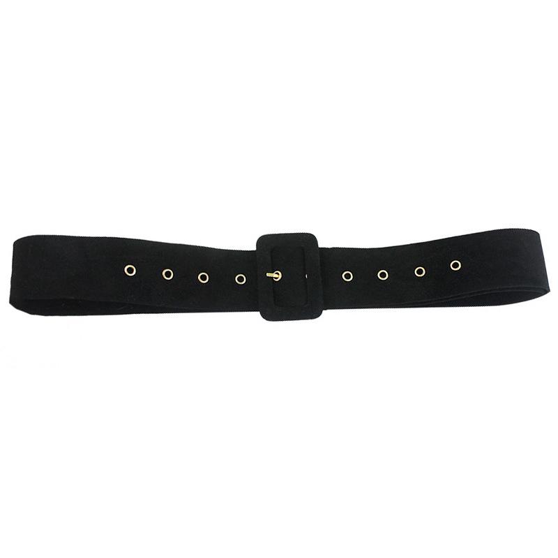 Soft Velvet Belt with Pin for Women and Men