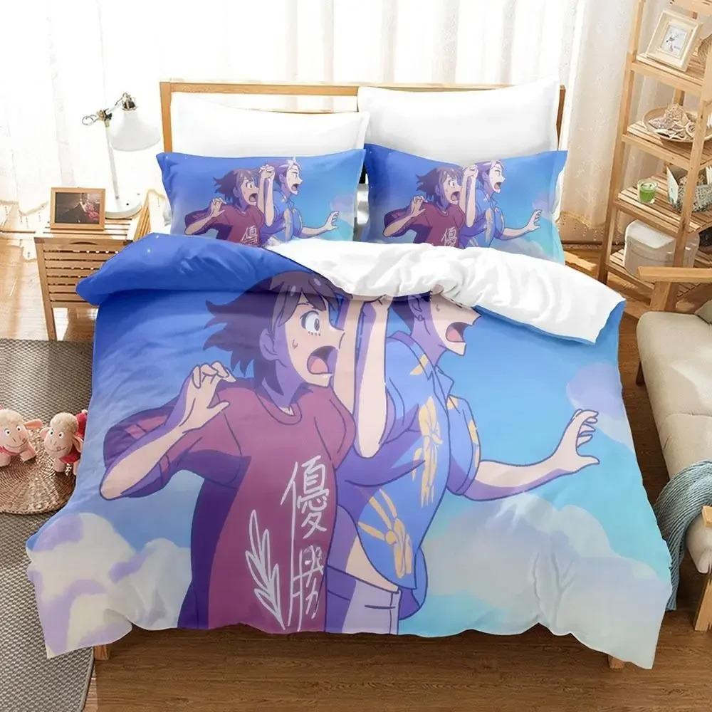 Deji Meets Girl Bedding Set Single Twin Full Queen King Size Bed Set Adult Kid Bedroom Duvet Cover Sets Anime Bed Sheet Set