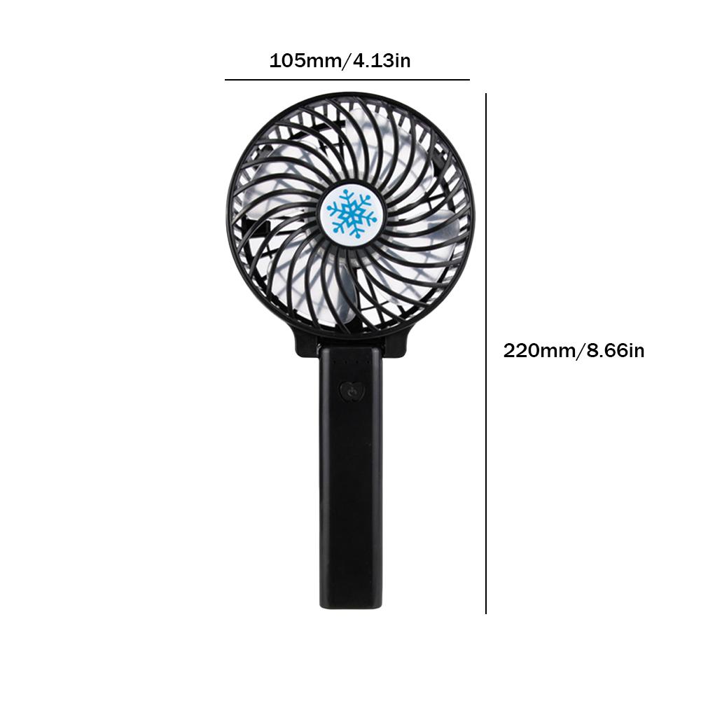 Portable Mini Desktop Air Cooler Folding Fan Handheld USB Rechargeable Fan Outdoor Travel Sports Fan Three-Speed Adjustable
