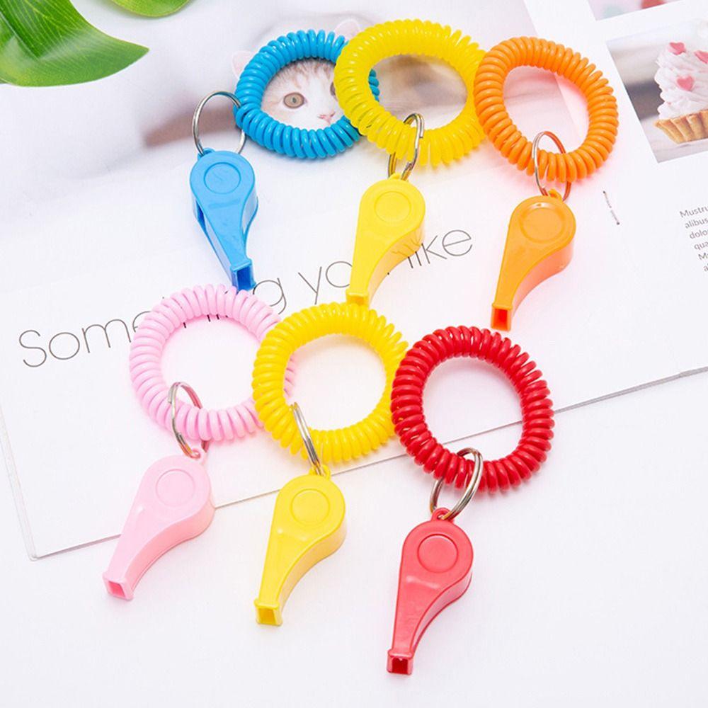 5pcs With Rope Spring Wristband Whistle Football Basketball Tool  Training School Soccer Tools