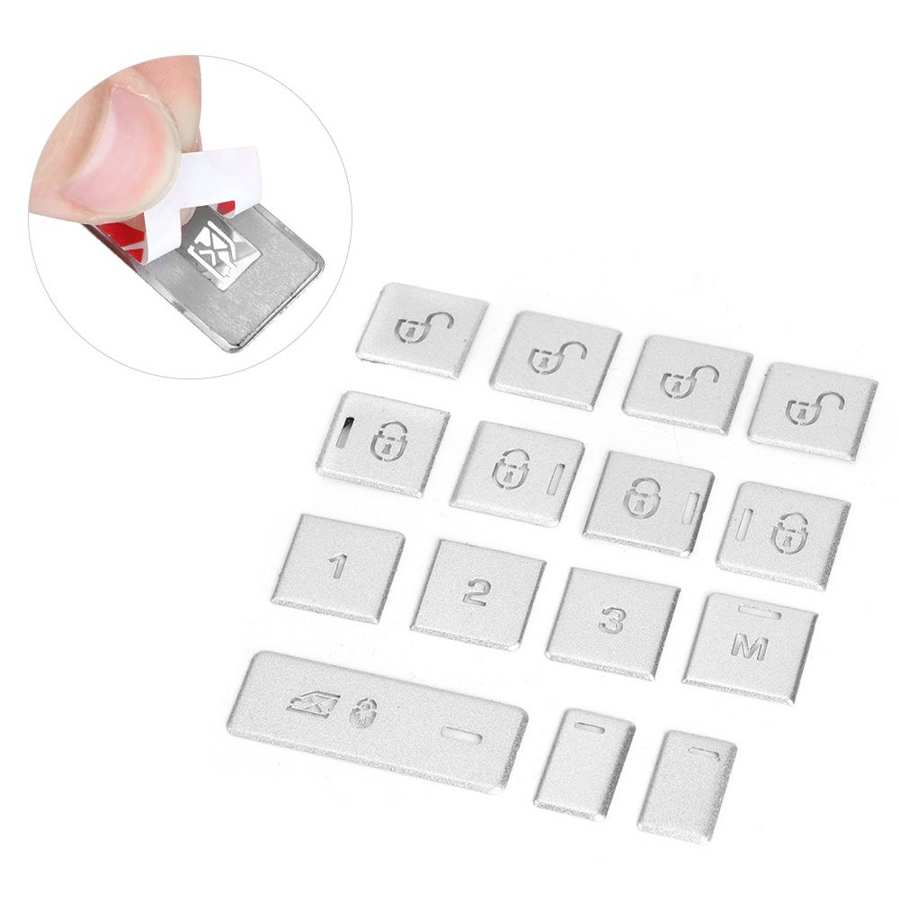 15 stücke Tür Fenster Schalter Taste Abdeckung Trim Fit für Range Rover Sport 2014 2015 2016