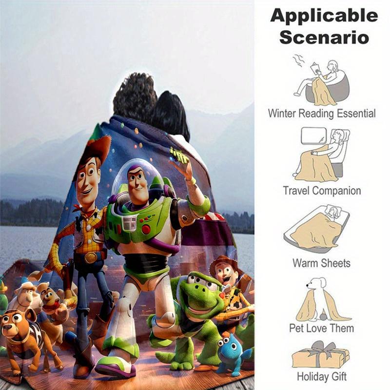 1pc,Toy Story Characters Blanket Soft & Cozy Throw for Home Decor, Couch Cover, Outdoor Use, Travel