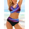 Fashion Women's Sexy Solid Color Tight Temperament Beachwear Bikini Swimsuit