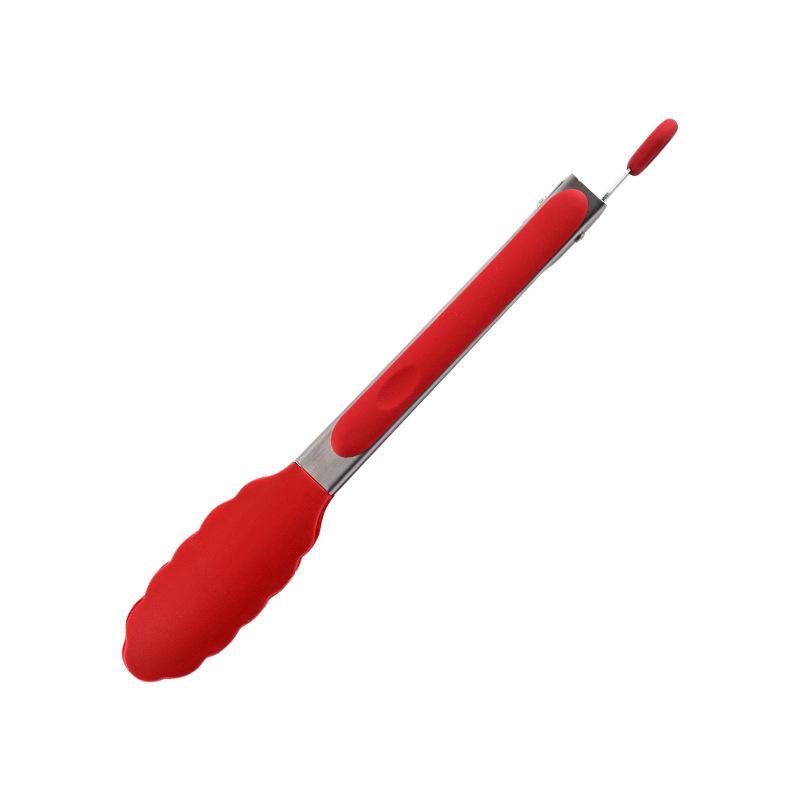 Pinze Alimentari in Silicone e Acciaio Inossidabile: 7", 9", 12" - Perfetti per Pane, Barbecue e Bistecca.
