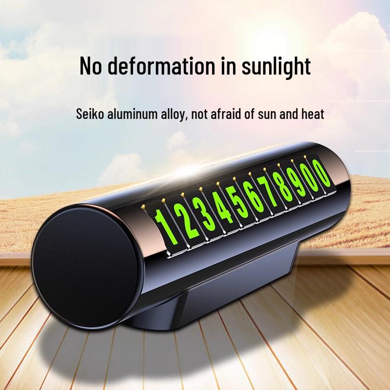 Luxury Temporary Car Parking Number Plate with Company Logo