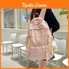 Lightweight Candy Color Dual Shoulder Bag With Nylon Material And Spacious Capacity For Students