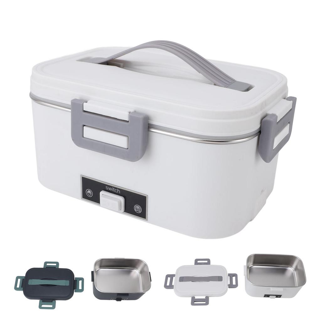 Cutie de prânz electrică 1,8 L, încălzire cu circulație la 360 de grade, liner SUS304, sigură pentru mașina de spălat vase, prânz portabil W