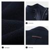 SEPTWOLVES Men's Stand Collar Wool Blend Coat