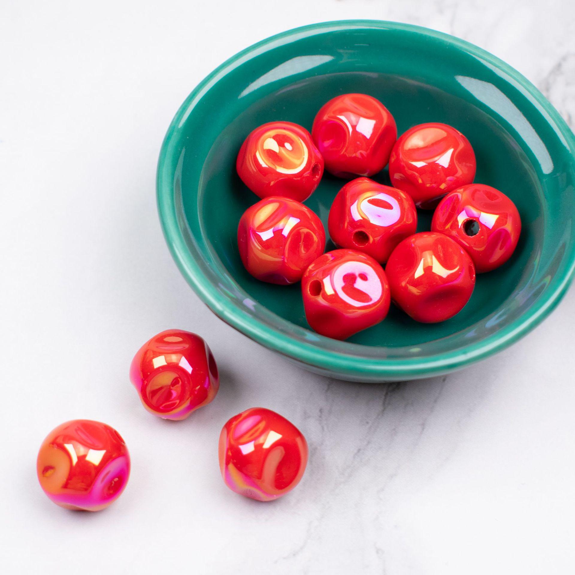 

16mm AB Mabe UV-Plated Solid Color Acrylic Beads for DIY Jewelry & Phone Chains 16mm AB Mabe